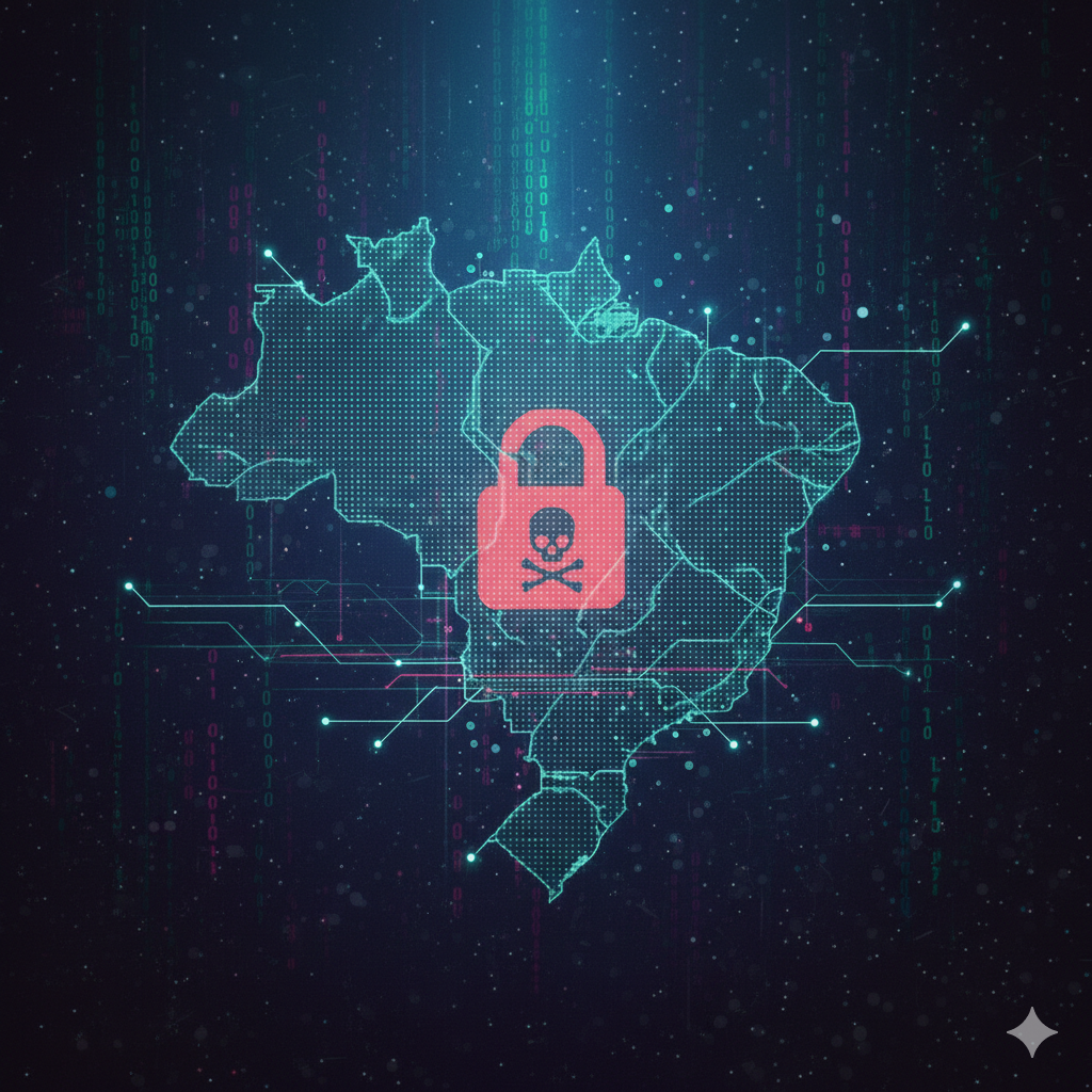 Brasil entra no top 3 global de ataques de ransomware